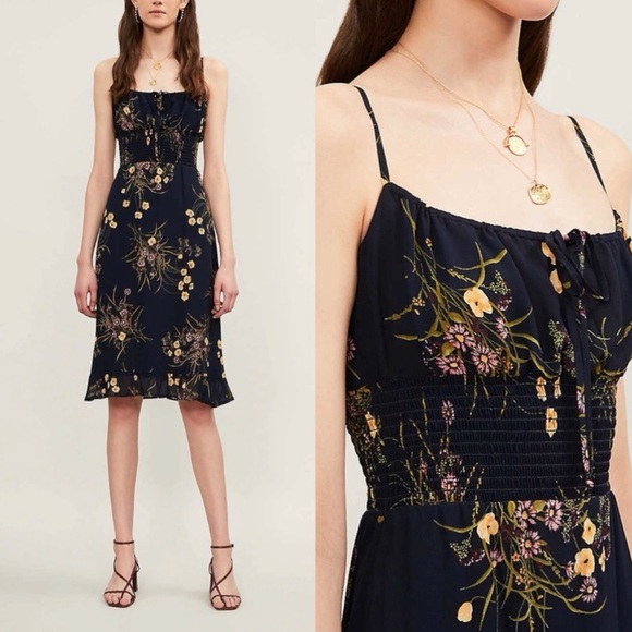 Reformation Genie Ruffle Smock Dress - Picture 3 of 12